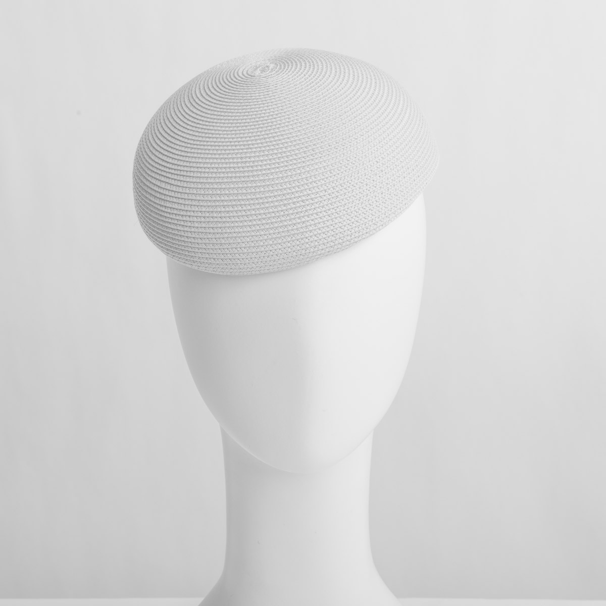 black and white pillbox hat