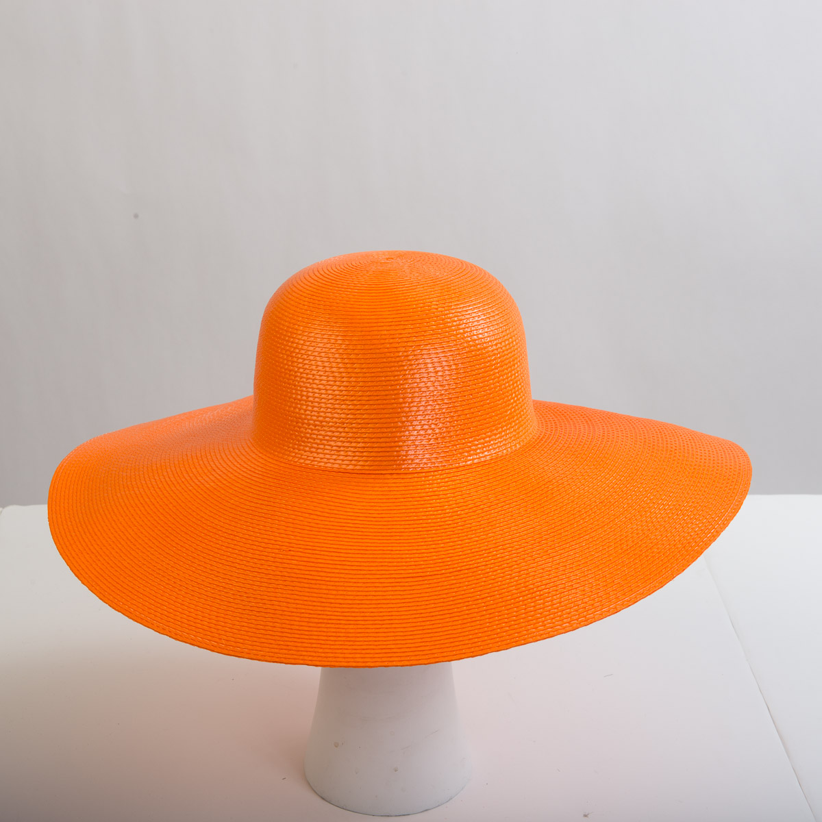 orange wide brim hat