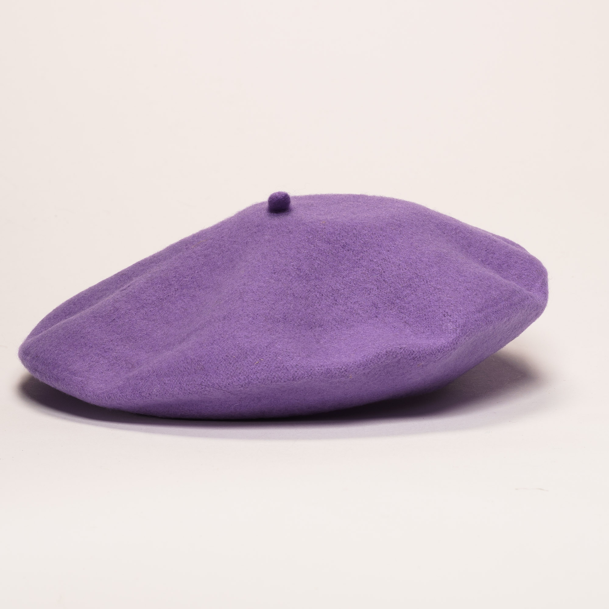 Lilac 11 1/2 In Wool Felt French Beret | SUN YORKOS display picture 3