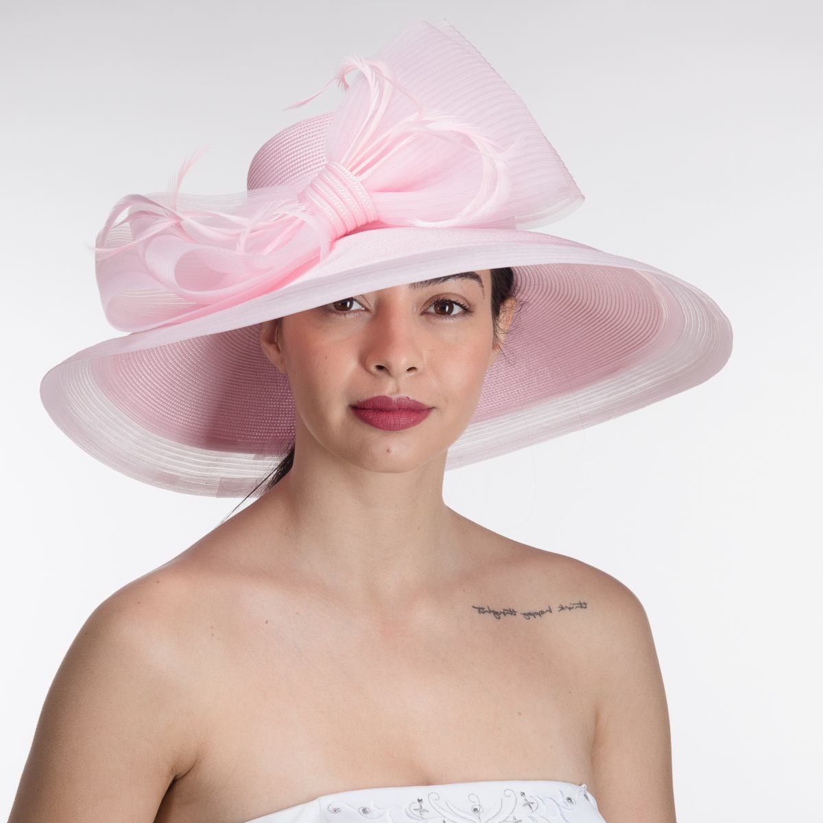 strapless open back dress Cute Pink Straw Fedora Wide Brim Hat | Women's Hats