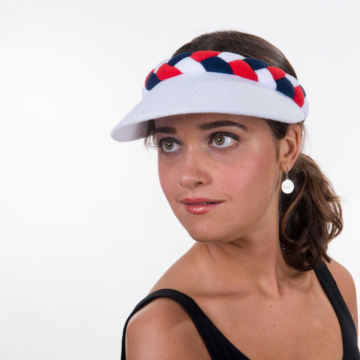 VINTAGE 70s Red Terry Cloth Hawaii Visor Surf Co Kauaʻi Visor - Red/Yellow – Tamba Surf Company main image 3