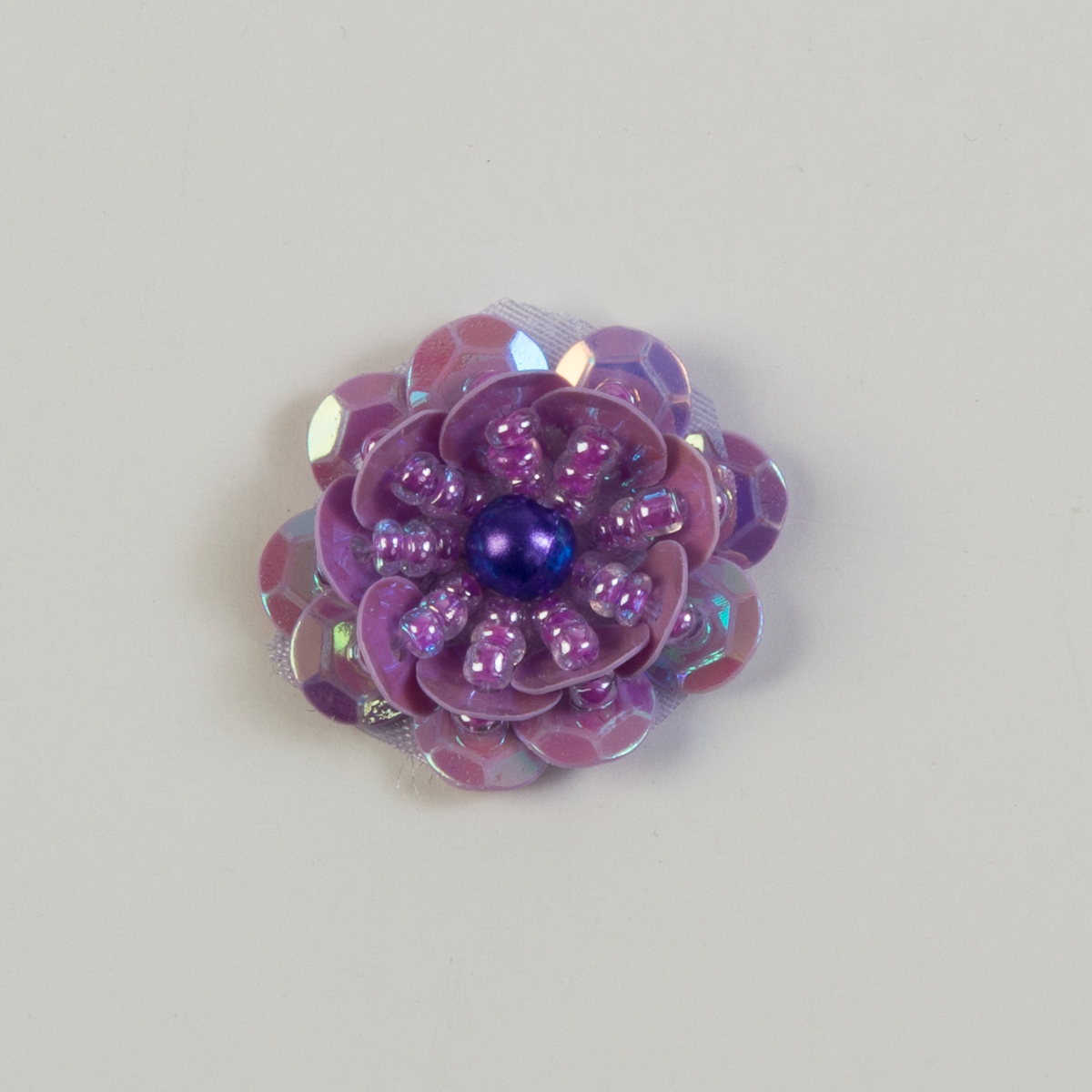 CH-G20082-74 Lavender Small Sequin Flower Beading Applique CH-G20082-74 Lavender Small Sequin Flower Beading Applique
