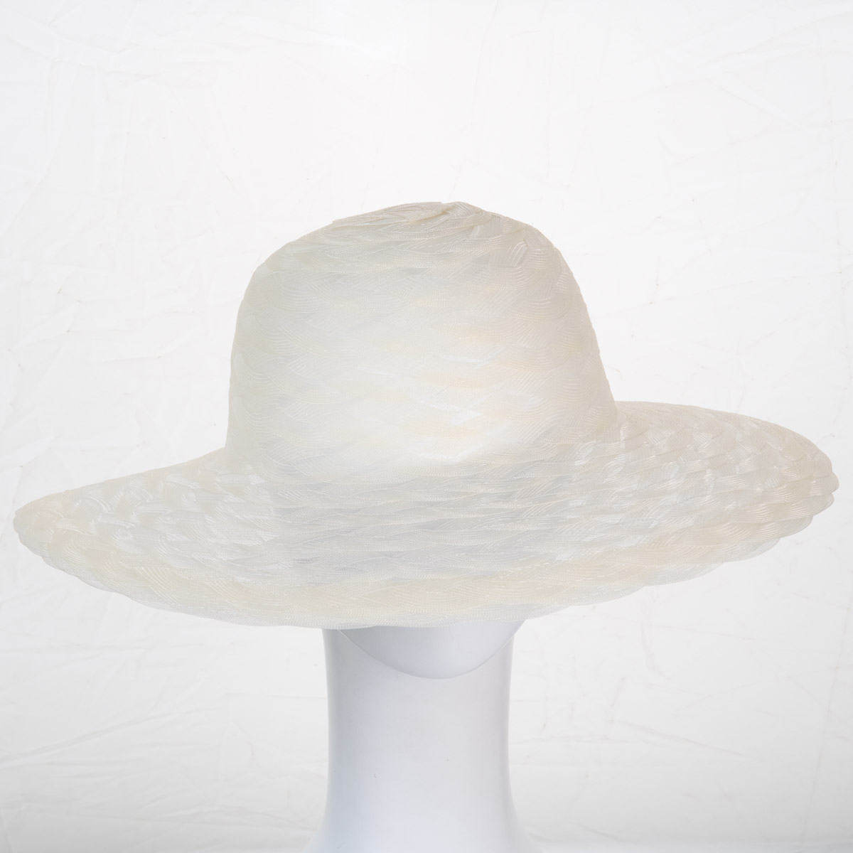 Cream Weave Crinoline Medium Brim 