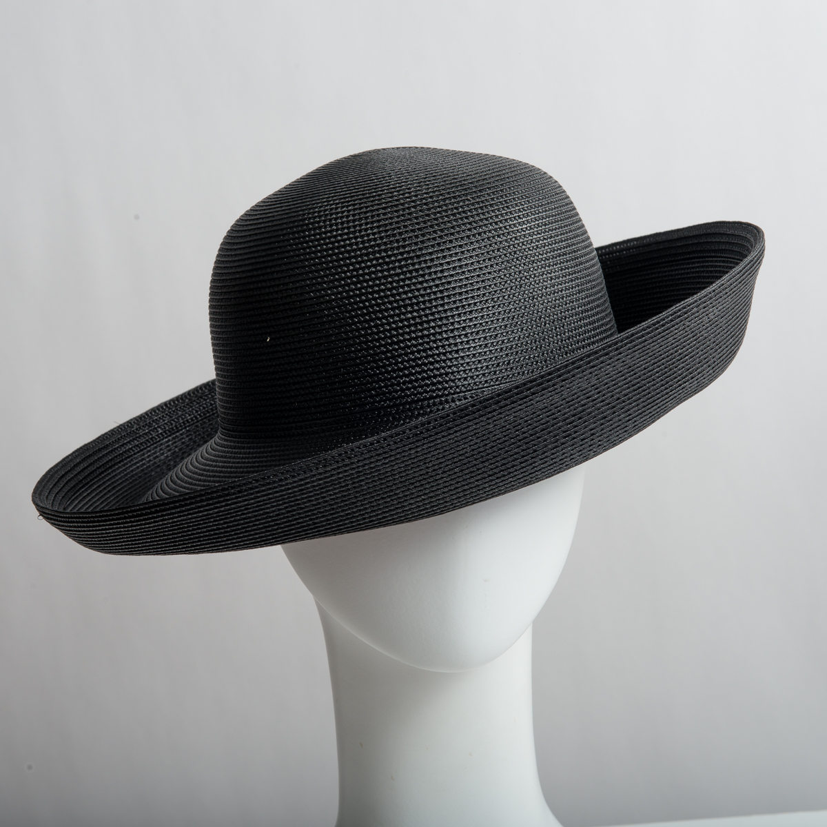 Black Medium Brim 100% Polypropylene Plain Hats-NC88R-0-05 Black Medium Brim 100% Polypropylene Plain Hats-NC88R-0-05