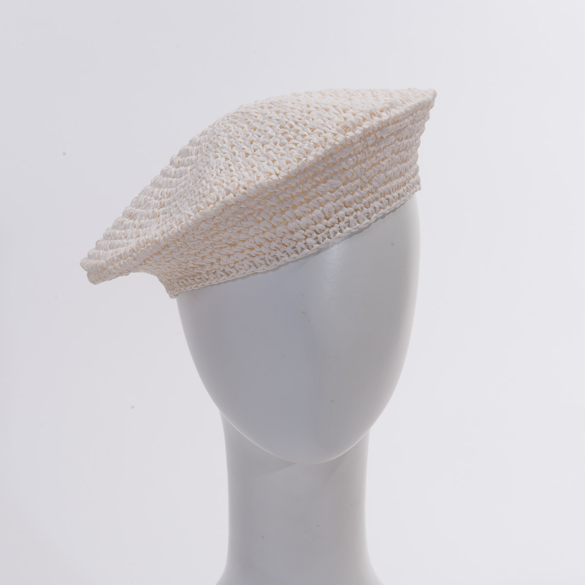 NWT NEW Free People Darla Crochet Beret Ivory White One Size Darla Crochet Sweater – sønderhaus main image 3
