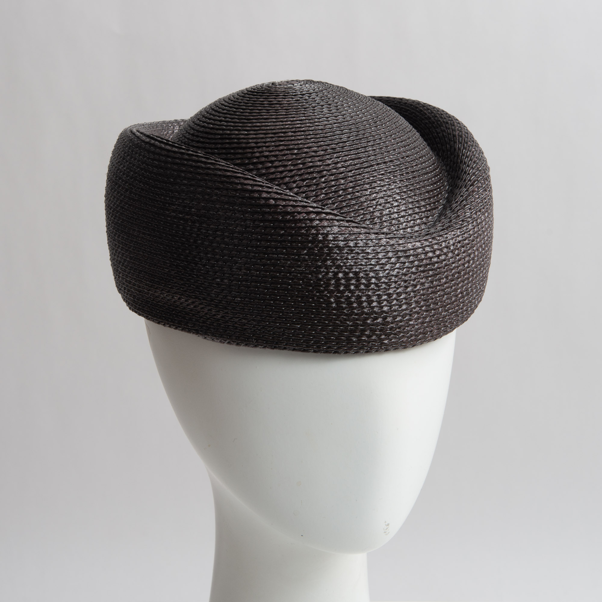 Brown Tear Shape Pillbox Plain Hats-UQ01R-0-22- Sun Yorkos | Zoria
