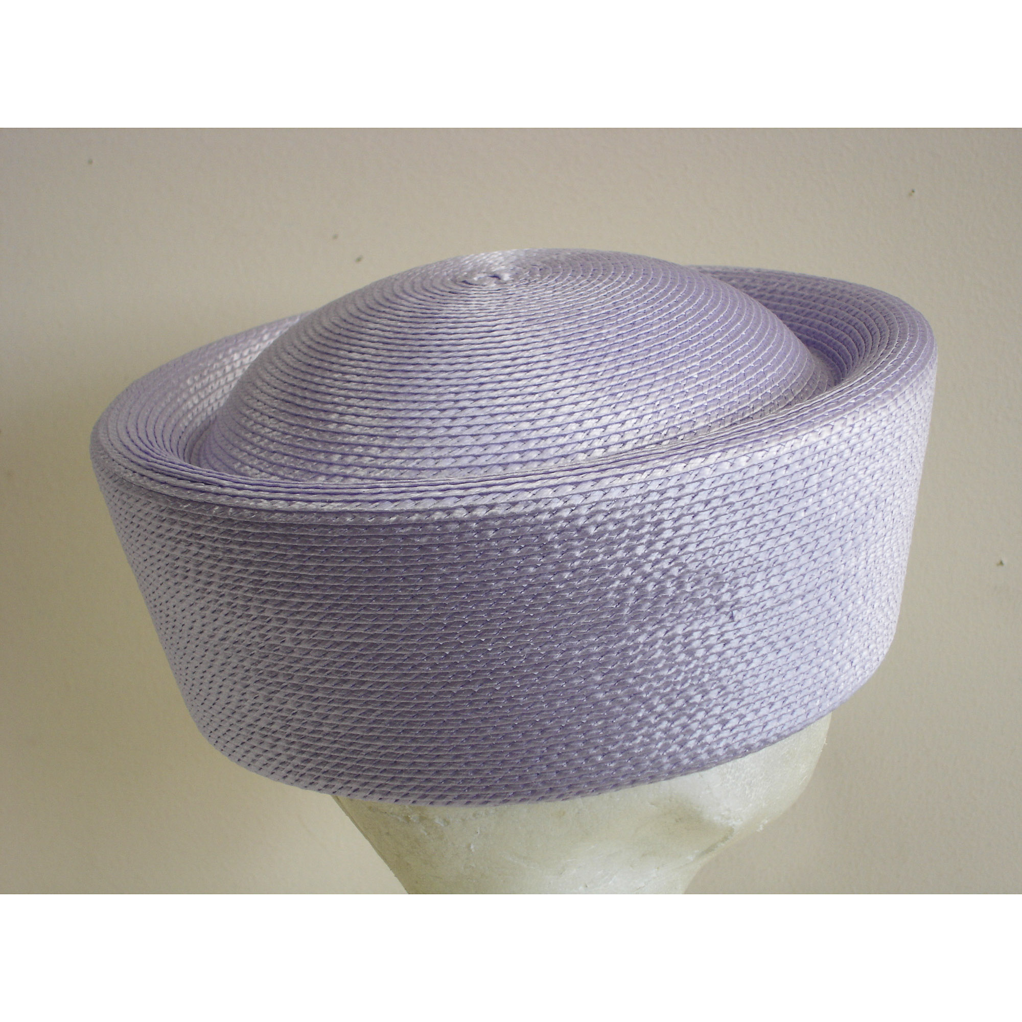 Lilac Pillbox Plain Hats-UW01R-0-03 