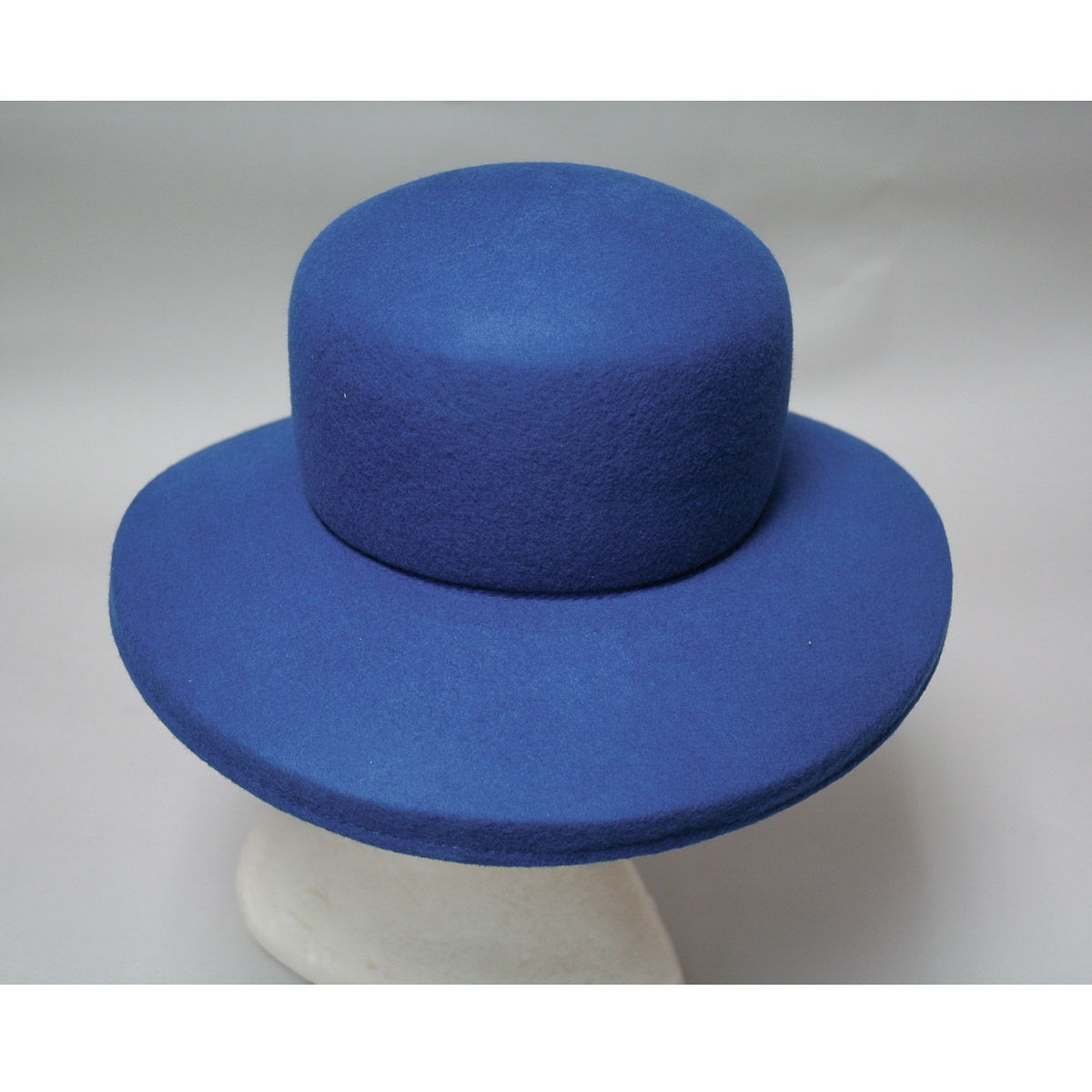 Royal Down Kettle Brim Round Crown Felt Plain Hats-W0112 