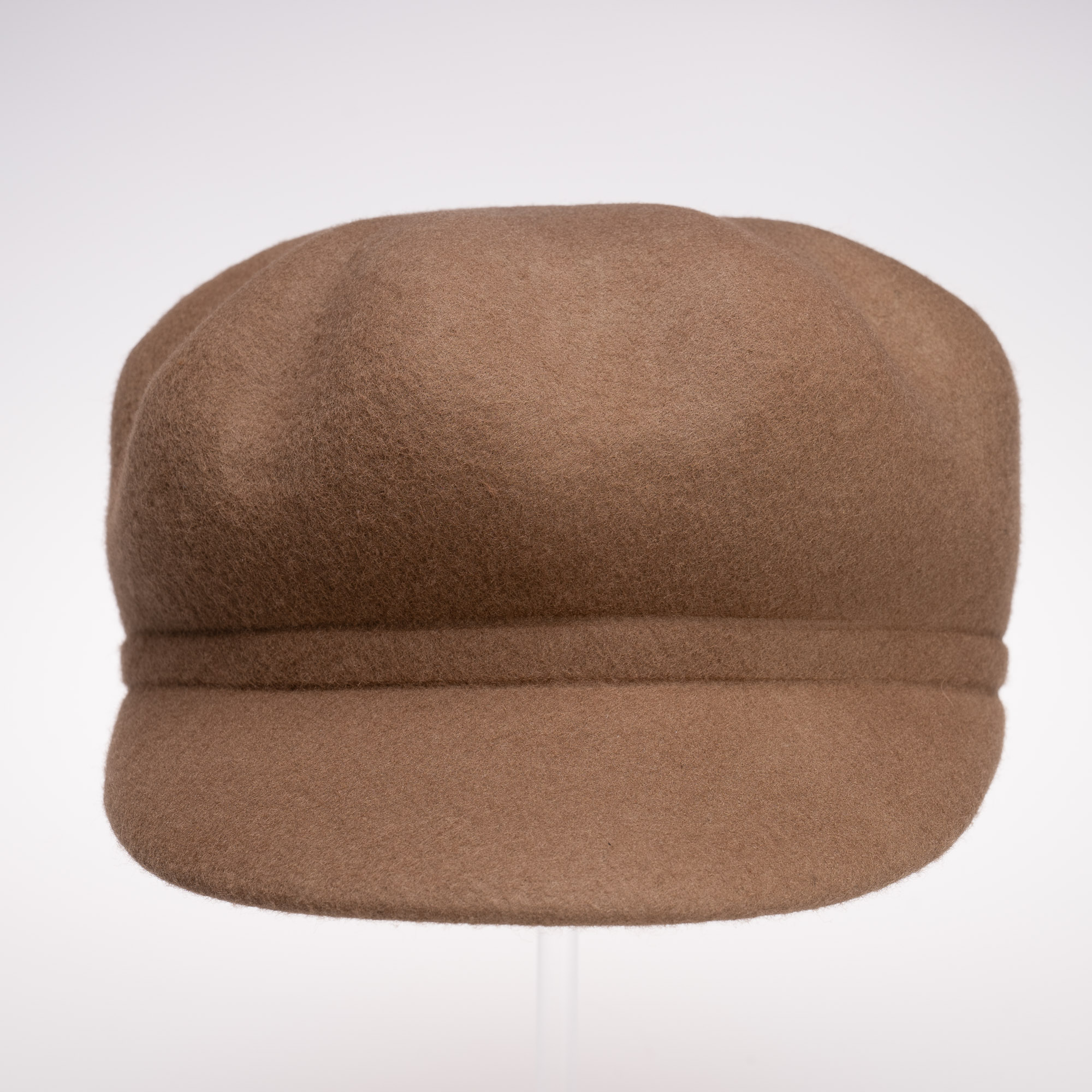 Camel Newsboy French Style Wool Felt Beret Cap for Winter Wear