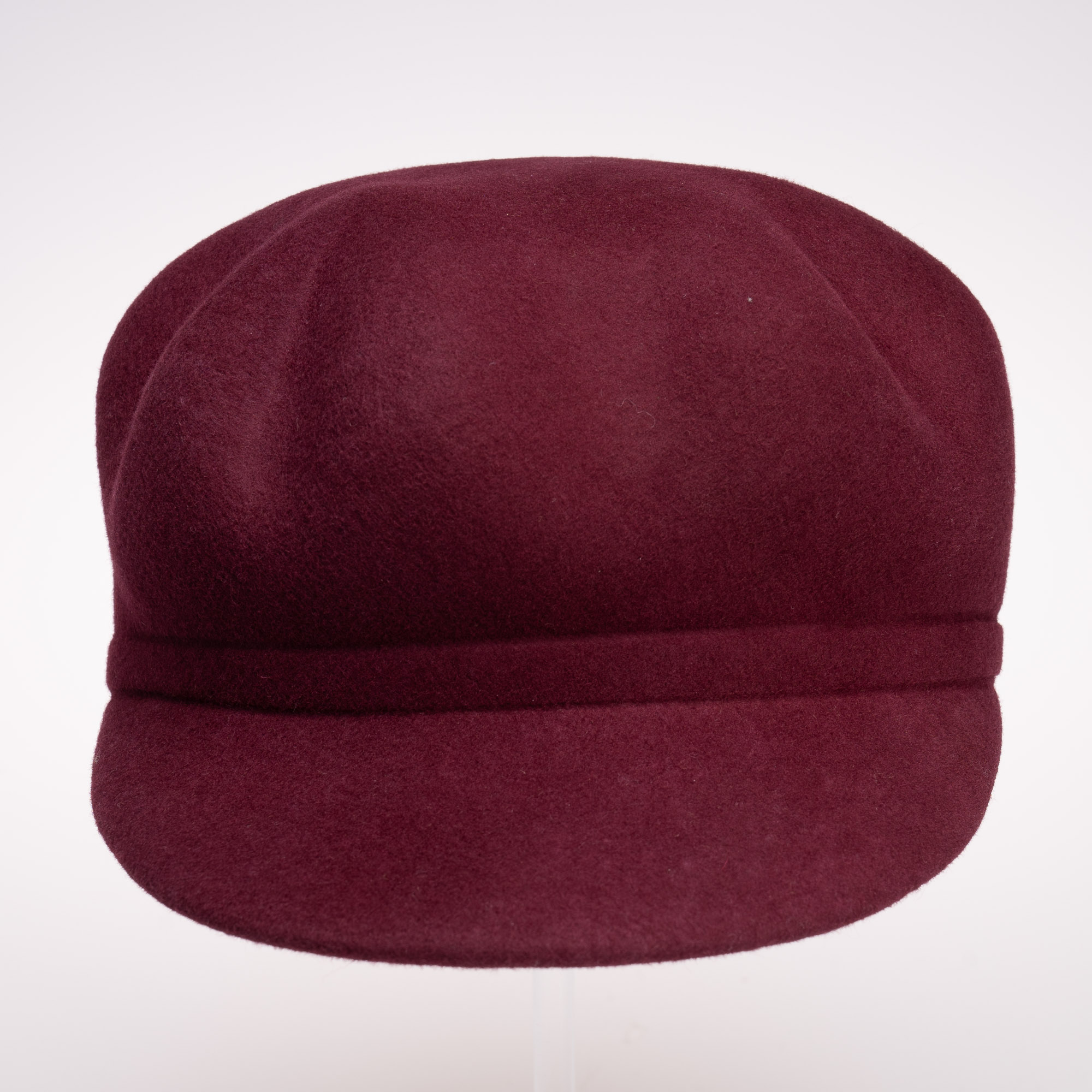 Wine Newsboy French Style Wool Felt Beret Cap For Winter Wear