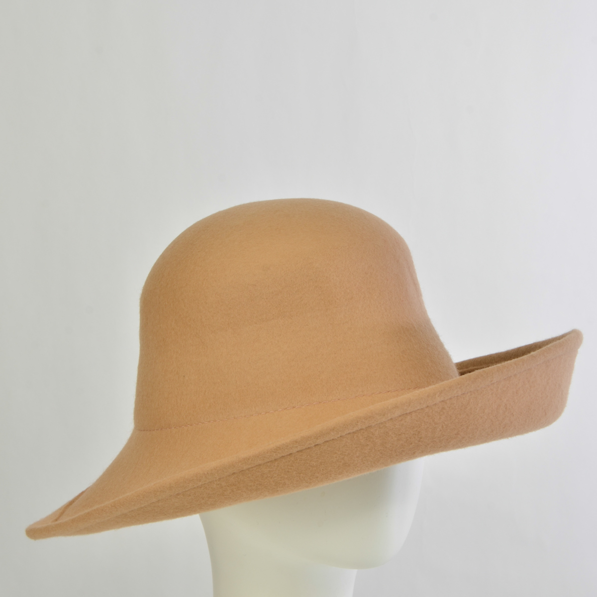 Front Up Brim Felt Plain Hats-W7004-Sun Yorkos | Zoria