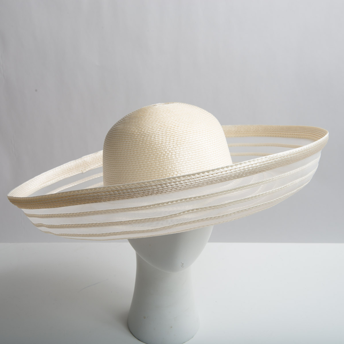 Poly Braid-Crin Wide Brim Plain Hats-YX01185R-0-Sun Yorkos  display picture 1