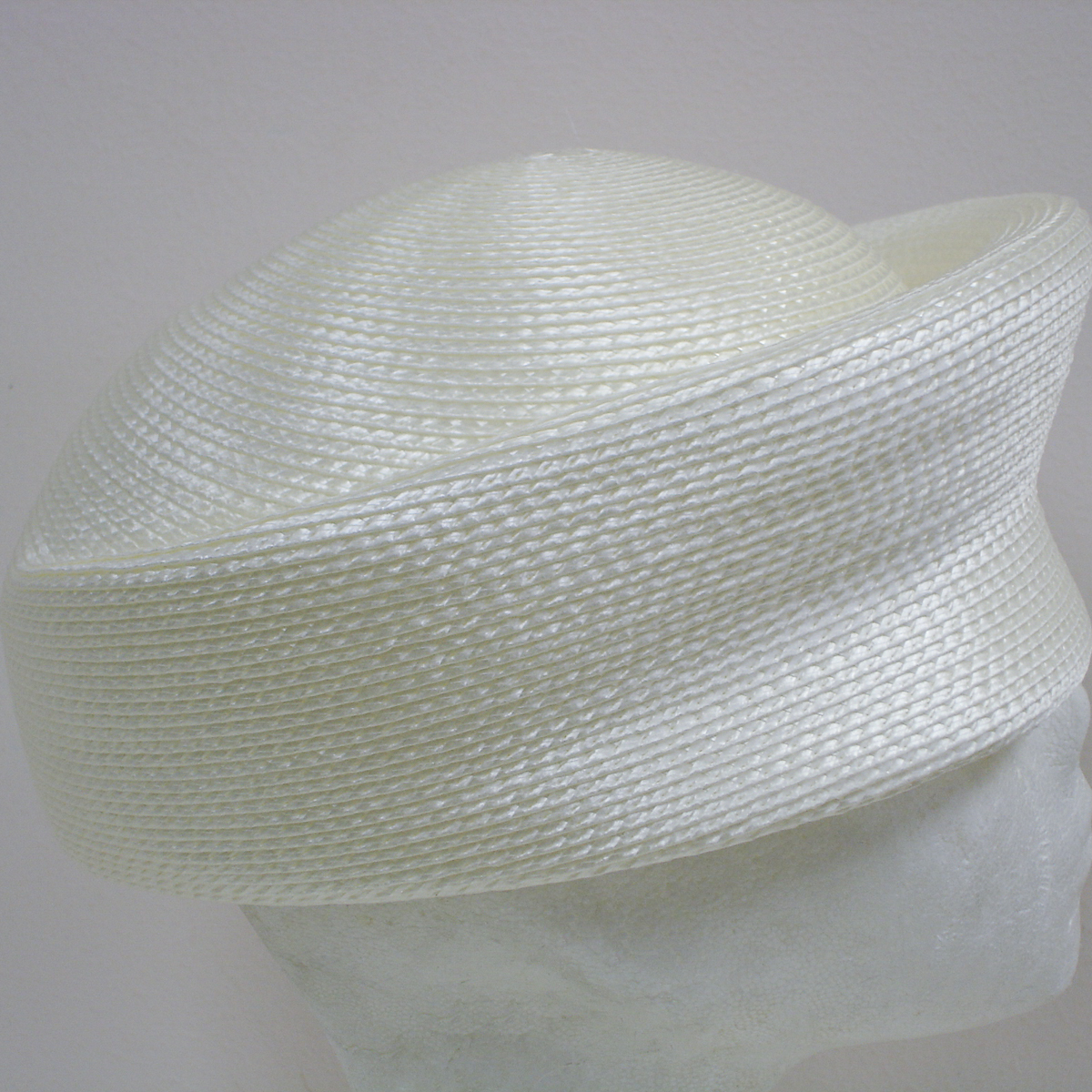 Ivory Vintage Pillbox Plain Hats-ZP01R-0-25- Sun Yorkos | Zoria