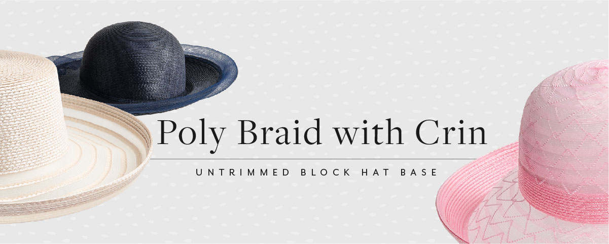 Polypropylene PP Braid with Crinoline Horsehair Blocked