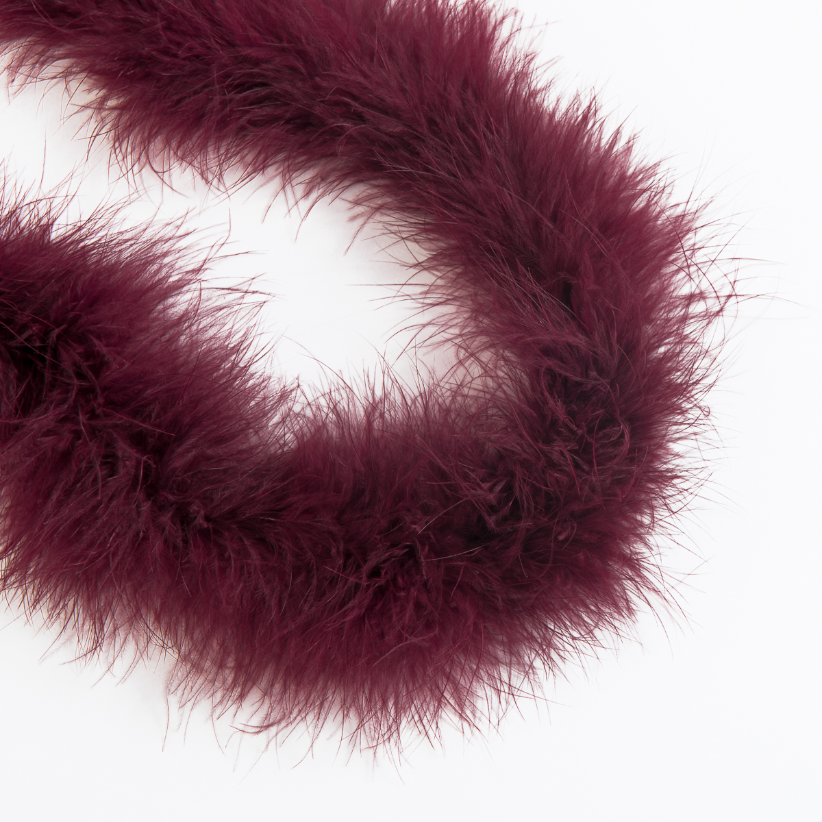 SY-FE3-64-PC 2 Yards Burgundy Marabou Boas Feather Trims