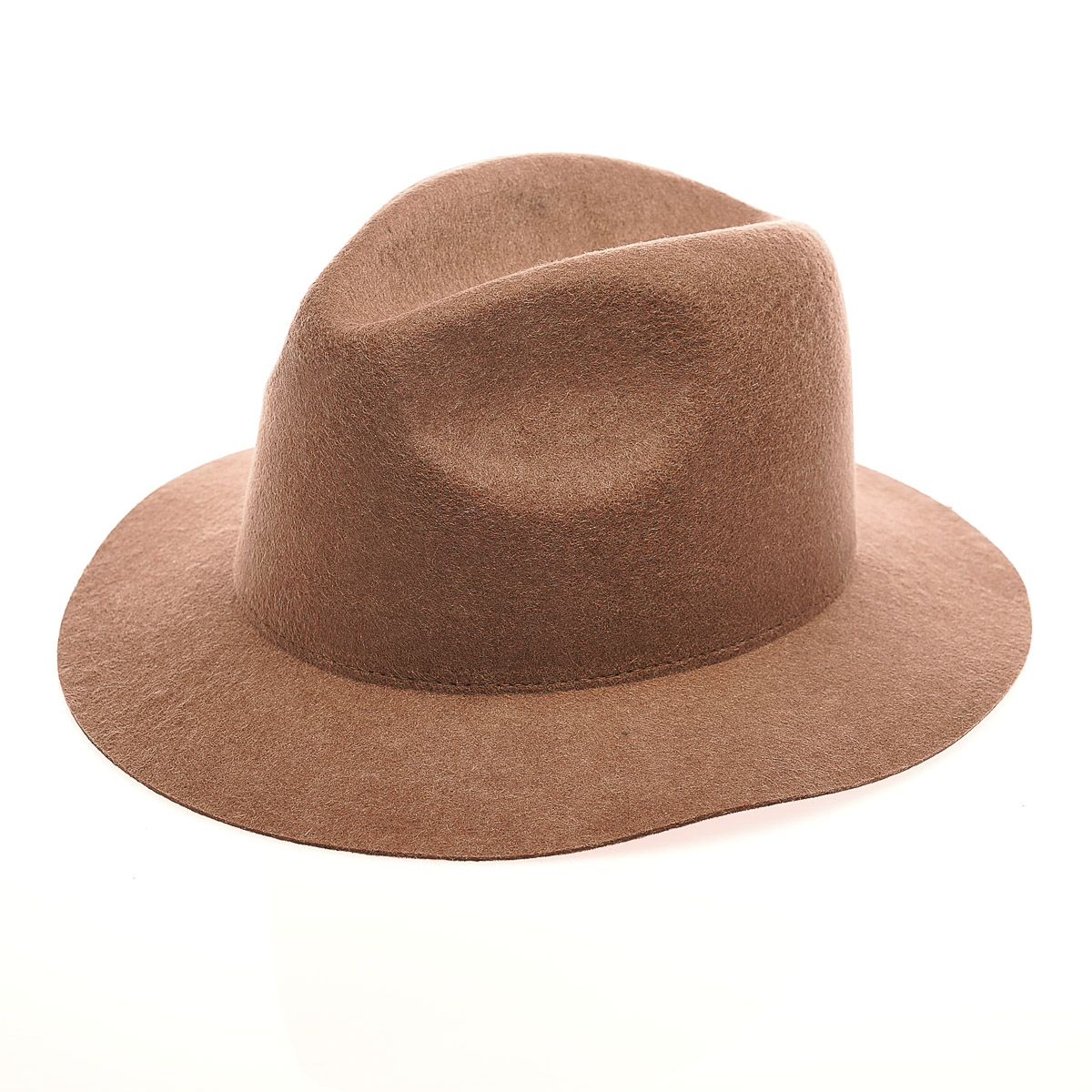 Mix Mink Medium Brim Fedora Felt Plain 
