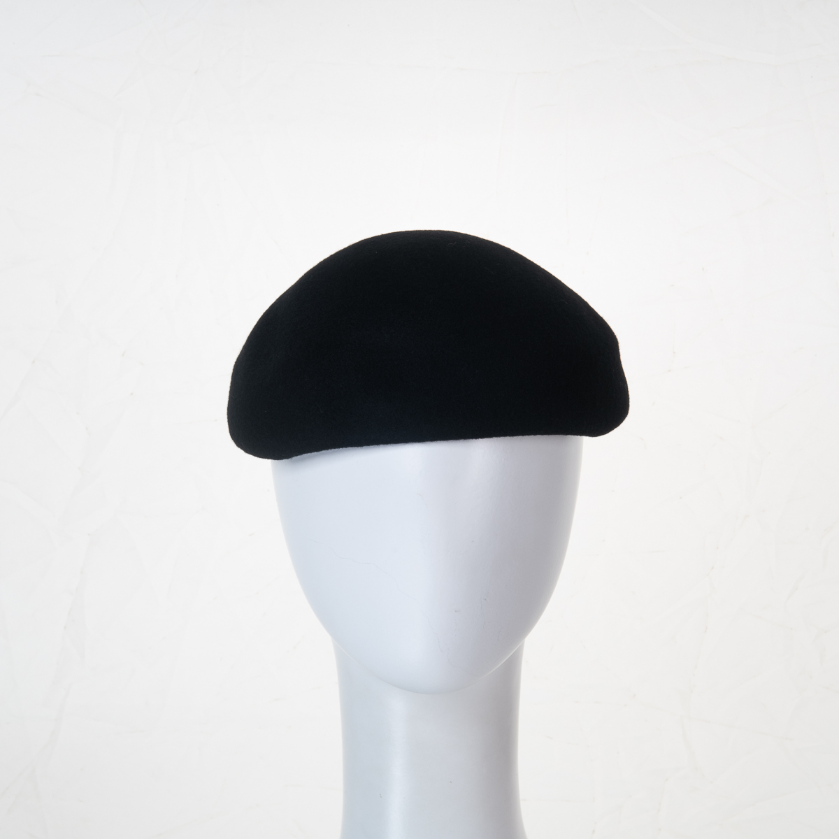 8537 Black Fox Bubble Beret Xl Black Newsboy French Style Wool Felt Beret Cap For Winter  main image 4